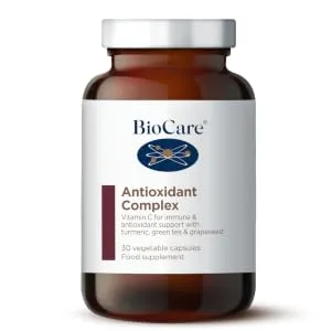 BioCare Antioxidant Complex | with Vitamin C Turmeric Green Tea & Grapeseed - 30 Capsules - Antioxidant Complex
