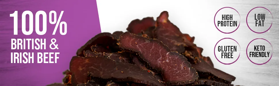 BEEFit Biltong Beef Jerky | BBQ | 4x250g | High Protein | Gluten Free | Keto Friendly - product information 4