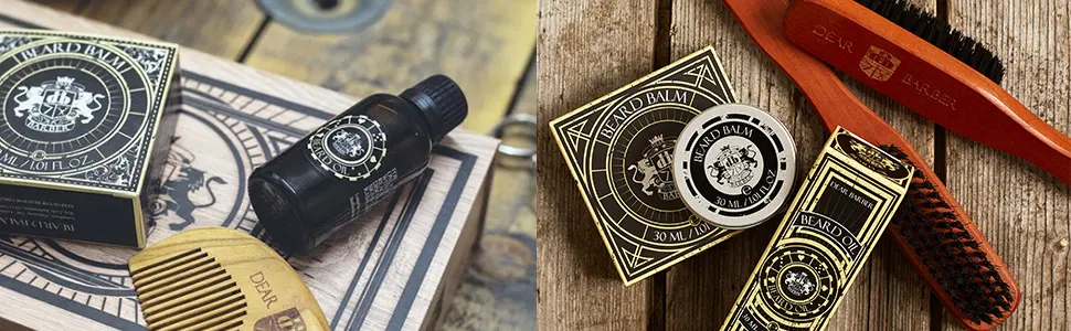 Dear Barber Conditioning Beard Balm Nourishing Oils and Waxes Lightly Styles Softens & Tames Beard Softening Beard Balm 30ml - Beard Balm 970x300