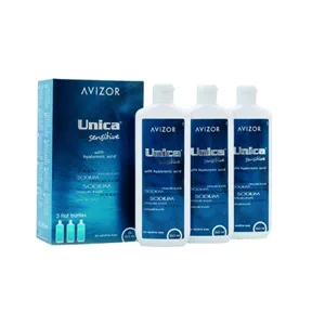 Avizor Single Solution 3 X 240 ml - contact lens solution saline soft avizor aloe vera all clean ever clean lacrifresh eye care unica