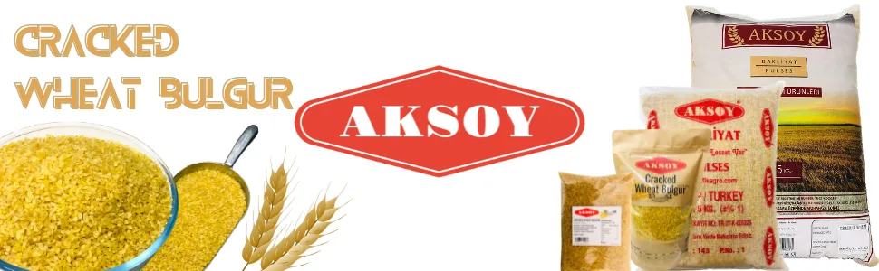 Aksoy Cracked Wheat Coarse Bulgur 5KG 5.0 Kilograms - Bulgur Banner