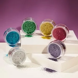 Biodegradable Eco Glitter Shakers by Moon Glitter - Silver - Cosmetic Bio Festival Makeup Glitter for Face Body Nails Hair Lips - 5g - Moon Glitter