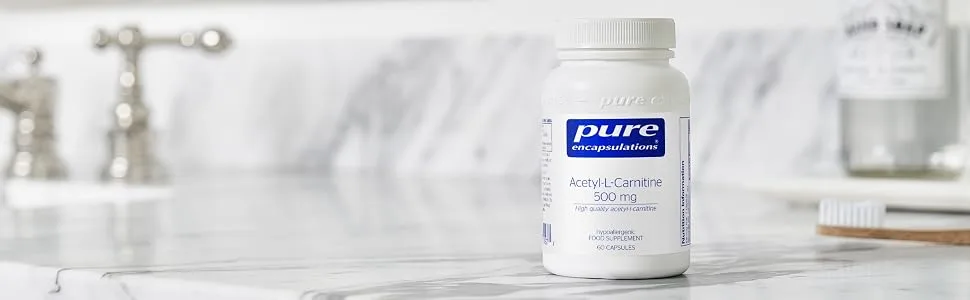 Pure Encapsulations - Acetyl-l-Carnitine (ALCAR) 500mg - Hypoallergenic Amino Acid Supplement - 60 Capsules - Image1