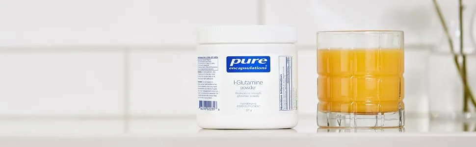 Pure Encapsulations - L-Glutamine Powder - Hypoallergenic Amino Acid Supplement - 227 Grams - Image1