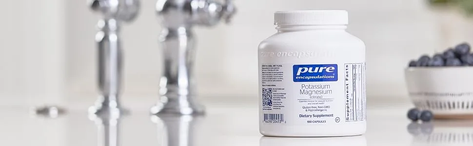 Pure Encapsulations - Potassium Magnesium (Citrate) - Bioavailable Alkaline Potassium and Magnesium Citrates - 180 Vegetarian Capsules - Image1