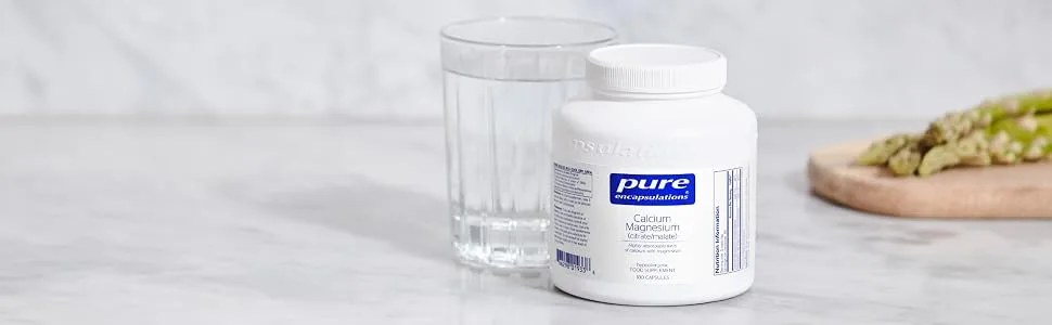 Pure Encapsulations - Calcium Magnesium (Citrate/Malate) - Highly Absorbable Calcium & Magnesium Supplement - 180 Capsules - Image1