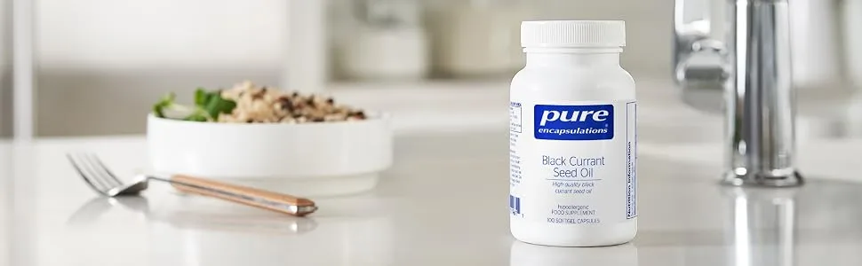 Pure Encapsulations - Black Currant Seed Oil 500mg - Black Currant Seed Oil - 100 Softgel Capsules - Image1