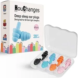 Ear Plugs for Sleep Soft Silicone Reusable Earplugs for Sleeping Noise Cancelling(4Pairs) 4 Pairs EarPlugs - product information 5