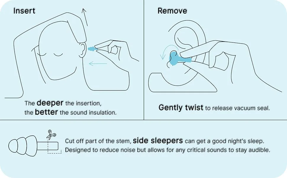 Ear Plugs for Sleep Soft Silicone Reusable Earplugs for Sleeping Noise Cancelling(4Pairs) 4 Pairs EarPlugs - Soft Foam Ear Plugs for Sleeping Noise Cancelling