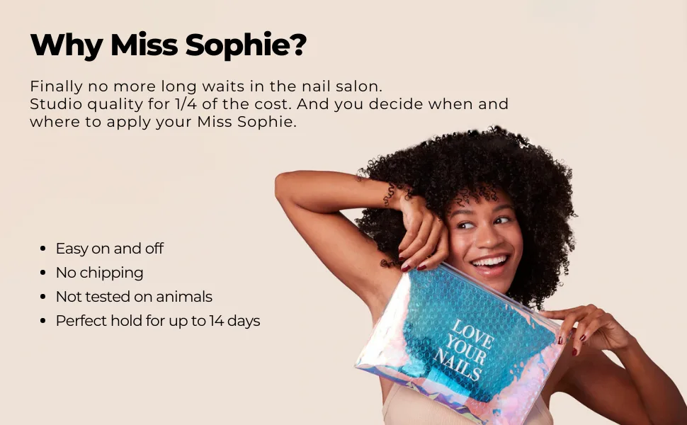 Miss Sophie Nail Wraps - 24 Ultra-Thin-self-Adhesive Long-Lasting Nail Wraps Delicate Tips 24 - miss sophie