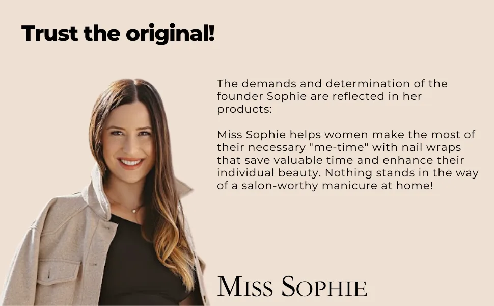 Miss Sophie Nail Wraps - 24 Ultra-Thin-self-Adhesive Long-Lasting Nail Wraps Delicate Tips 24 - miss sophie