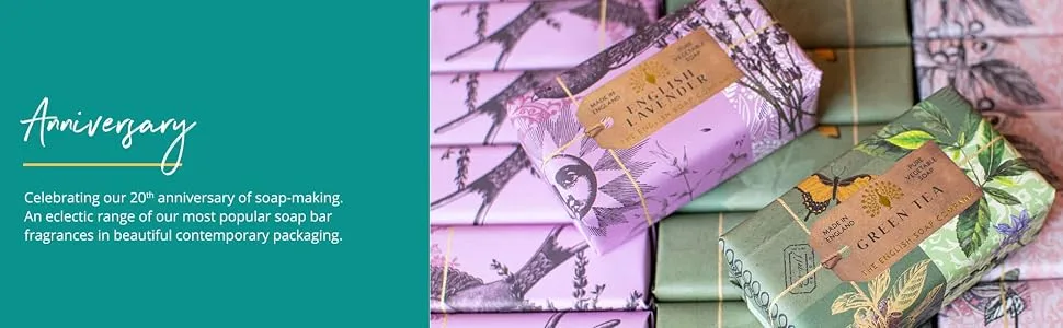 The English Soap Company Fig & Grape Soap Bar Anniversary Collection 200g Fig & Grape 190 g (Pack of 1) - anniversary collection