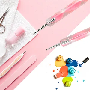 5PCS Nail Dotting Pen Marbleizing Dotting Painting Pen Polish Carving Tool Paint Manicure Dot Nail Art Set - Multi-Colored - product information 3