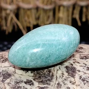 Amazonite Palm Stone-2 Pcs Amazonite Stone Pocket Energy Stone Smooth Healing Crystal Worry Stone (Amazonite) - Amazonite Palm Stone