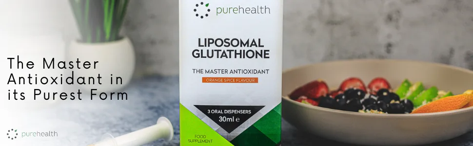 The Most Bioavailable Liposomal Glutathione on The Market Unique Patented Formula for Rapid Absorption (10ml Liposomal Glutathione) - The Master Antioxidant