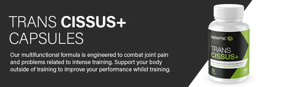 Genetic Supplements - Trans Cissus - Joint Care Supplements - Antioxidant Supplement - Sports Recovery - 112 Capsules - Health Supplements