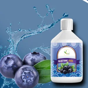 Liquid Iron Supplement - Bluetone Suitable for Vegans and Vegetarians Iron Supplement Natural Iron in Mixed Fruit Flavor - 500 ml 15 ml dose per Day 33 doses - product information 5