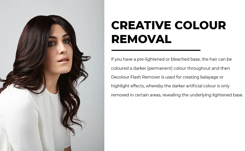 Scott Cornwall Decolour Flash Remover - Creates Balayage or Highlight Effects - Multiple Use Product - Creative Hair Colour Remover - No Peroxide Ammonia or Bleach - Salon Quality Results - crazy colour remover hair dye toner semi permanent hair toner toner hair dye hair colour remover