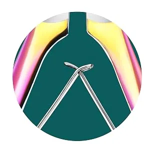 MR.GREEN Cuticle Scissors Stainless Steel Cuticle Nippers with Pusher Manicure & Pedicure Tools for Salon and Home (Colored Titanium+Pusher) Multi 4 - Symmetrical Compression Spring