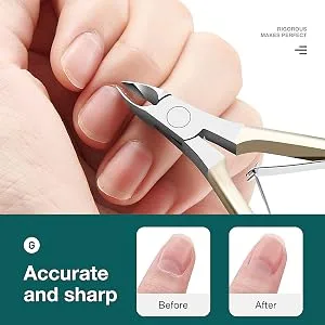MR.GREEN Cuticle Scissors Stainless Steel Sharp Cuticle Nippers with Pusher for Salon and Home Manicure & Pedicure Set (Nickel Pearl + Pusher) Multi 2 - New Attitude of Manicure