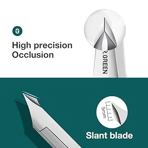 MR.GREEN Stainless Steel Cuticle Scissors Nail Care Tools Sharp Cuticle Trimmer for Women or Men Manicure & Pedicure Tools (Colored Titanium) Multi 3 - Excellent Manufacturing Process