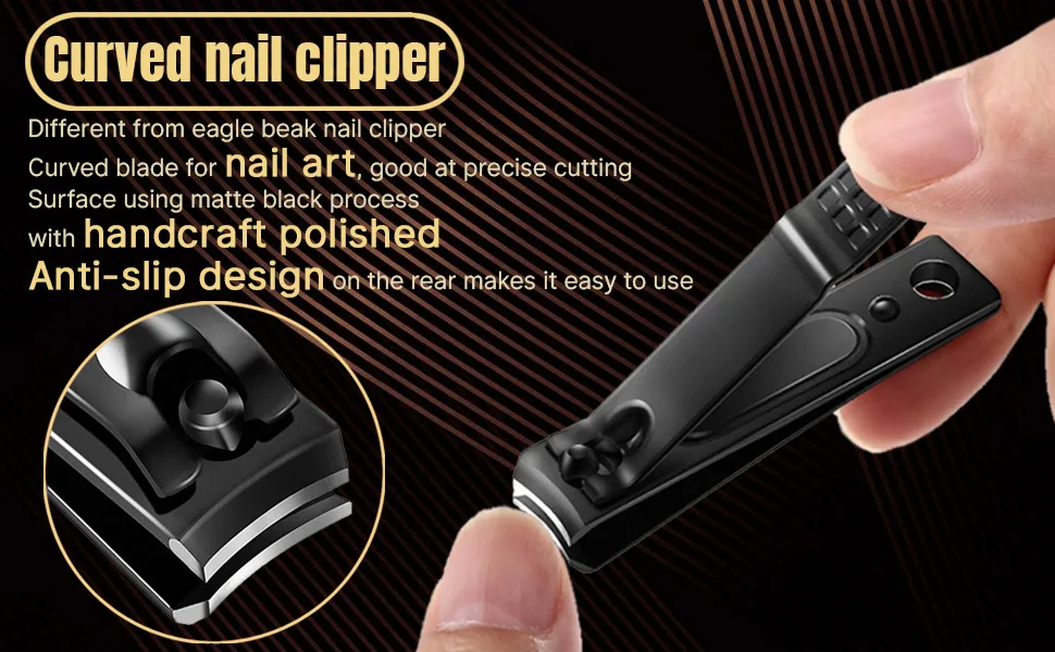 Nail Clippers for Thick Nails Heavy Duty Ingrown Thick Toenails Scissors with Nail File(4 Pcs Set) - Nail Clippers