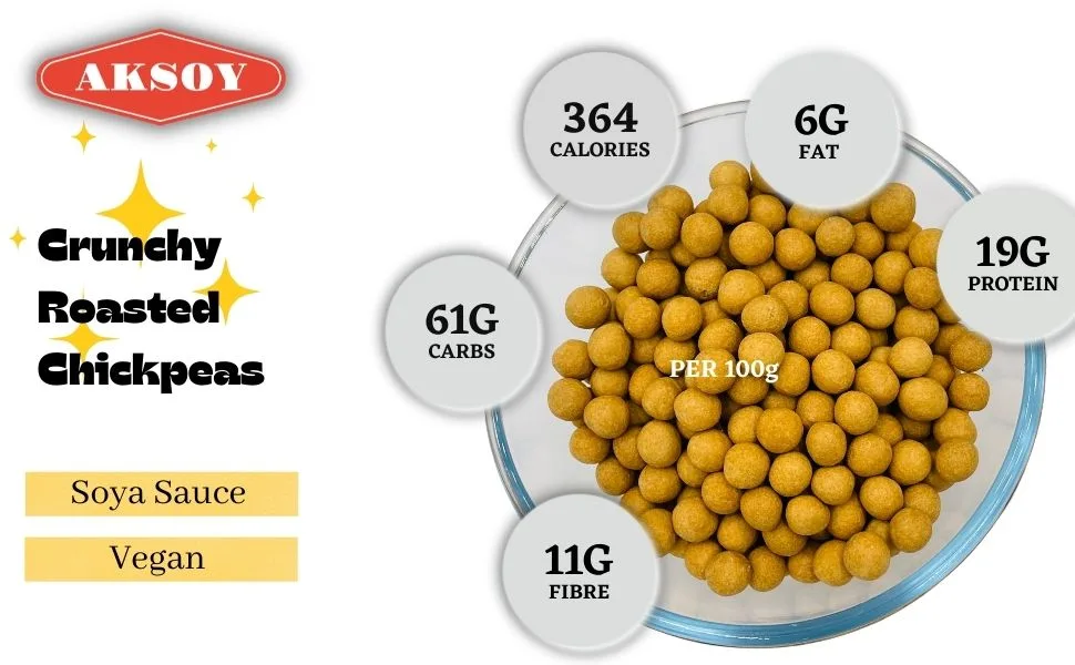 Aksoy Crunchy Roasted Chickpeas 375g - aksoy crunchy chickpeas nutritional information