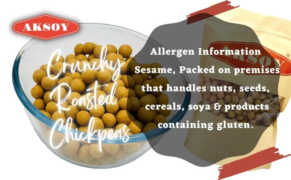 Aksoy Crunchy Roasted Chickpeas 375g - allergen Information - Aksoy Crunchy Roasted Chickpeas