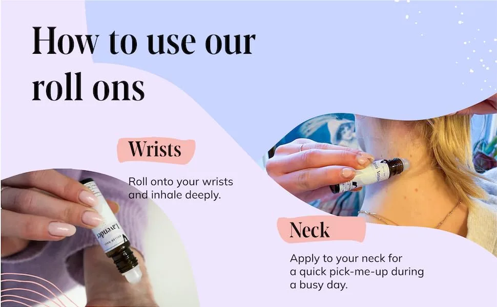 Nikura Eucalyptus Roll On Essential Oil Blend - 10ml | for Decongesting Anxiety Aromatherapy | Use on Skin Temples Pulse Points Wrists Neck - How to use our essential oils roll ons wrists and neck