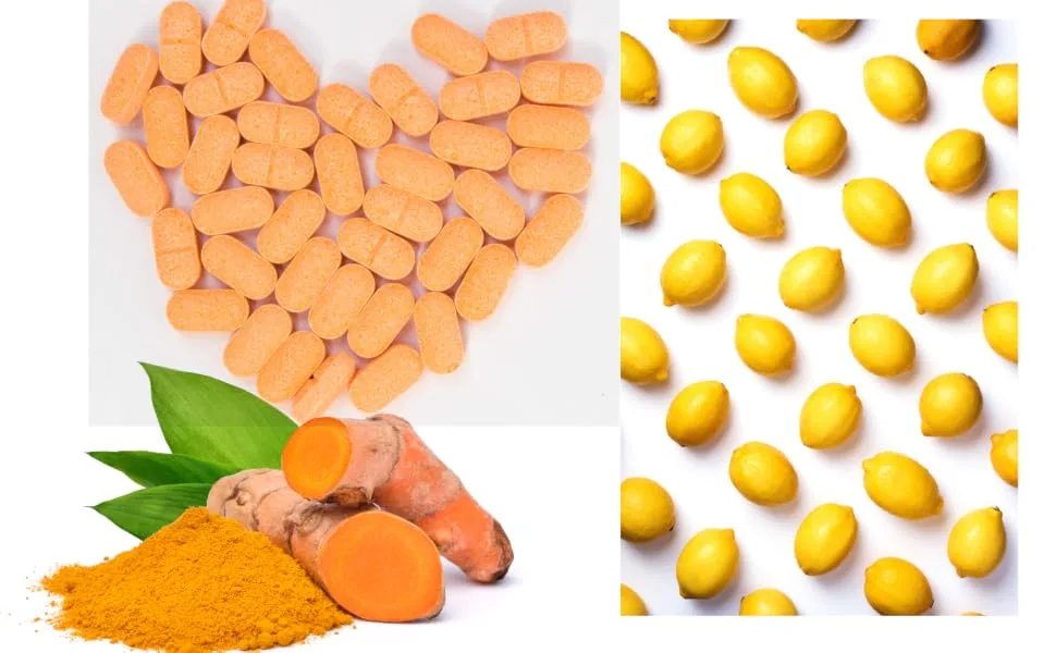 BCM - 95 Active Curcumin + Liposomal Vitamin C with Bioflavonoids Zinc and BioPerine Advanced Formula 180 Tablets 1000mg (Raw Curcumin Extract with Turmeric rhizome suitable for vegans - hddtg