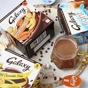 Galaxy Mixed Bundle Hot Chocolate Pods - Dolce Gusto Compatible Pods - Galaxy Magic Bundle Galaxy Pods (Gingerbread White Original Double Orange) Mixed 40 40 Count (Pack of 1) - Galaxy Hot Chocolate Capsuels