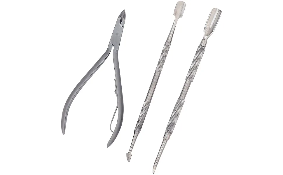 3pcs Nail Nipper Cuticle Trimmer Spoon Pusher Remover Clipper Set Kit Nail Care Pedicure Manicure Tools Home Spa - product information 1