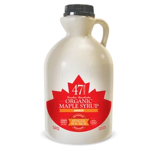 47 North Canadian Organic Maple Syrup Single Source Grade A Amber Rich 1000ml vegan gluten free for pancakes dressing joghurt coffee - 47° North Single Source Maple Syrup Amber 1000ml