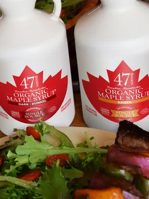 47 North Canadian Organic Maple Syrup Single Source Grade A Amber Rich 1000ml vegan gluten free for pancakes dressing joghurt coffee - 47 North Single Source Original Pleasure