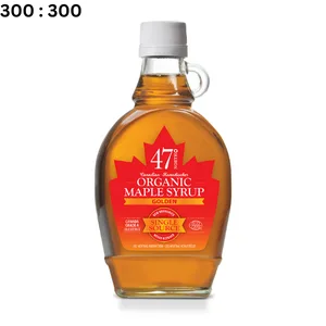 47 North Canadian Organic Maple Syrup Single Source Grade A Golden 250g (1 Bottle) - 47 North Golden Single Source Maple Syrup