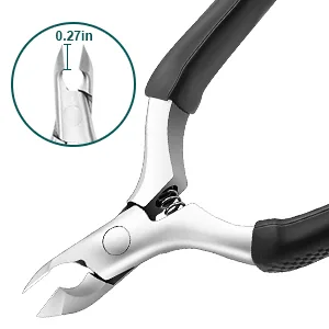 CGBE Cuticle Nipper Cuticle Remover Professional Manicure and Pedicure Cuticle Remover Tools Stainless Steel Cuticle Clippers Black - product information 4