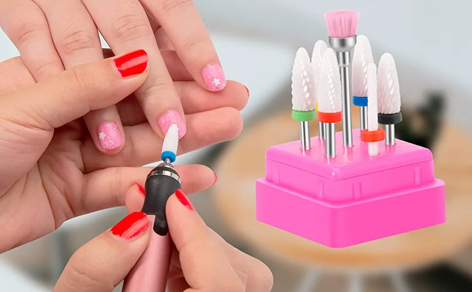 CGBE Nail Drill Bits 7pcs 3/32" Ceramic Drill Bits For Nails For Acrylic Gel Nails Professional Cuticle Remover Diamond Nail Drill Bits For Manicure Pedicure Home Use Great Gift - Corn Nail Bit 7 PCS Ceramic - product information 9