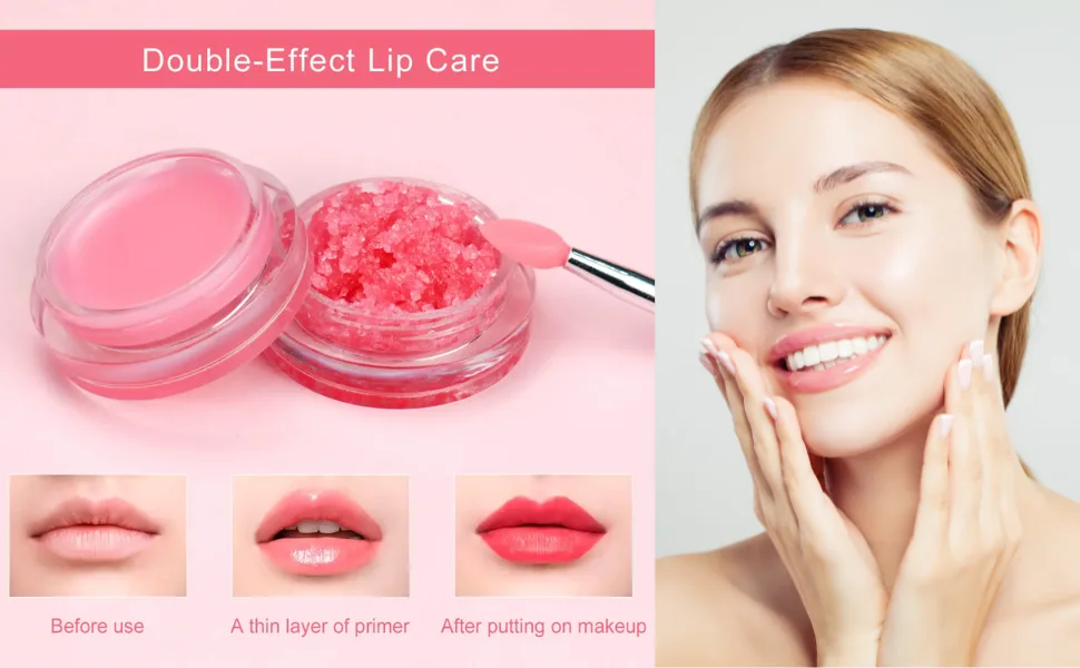 kukubird Lip Mask Overnight Hydrating Lip Balm Mask Exfoliating Lip Scrub Lip Care Treatment For Chapped and Cracked Lips-Grape - product information 3