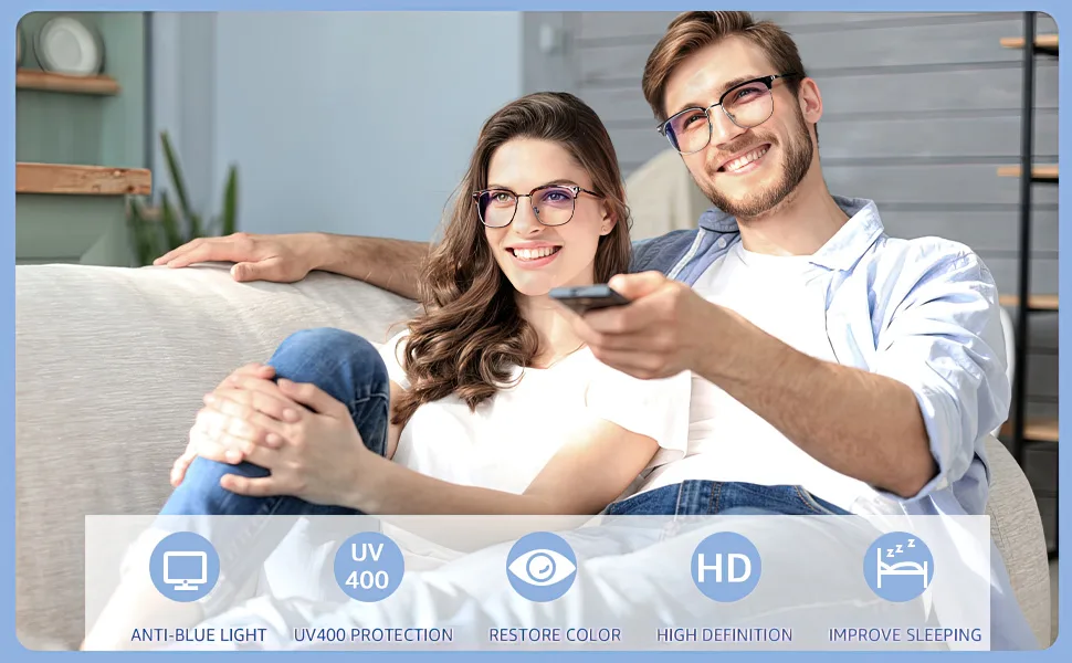 SIPHEW Blue Light Blocking Glasses Men or Women - Blue Light Glasses Anti Digital Eye Strain Dry Eyes Headaches - Blue Light Blocking Glasses STOP HEADACHE/EYES STRAIN anti eye strain and prevent headache