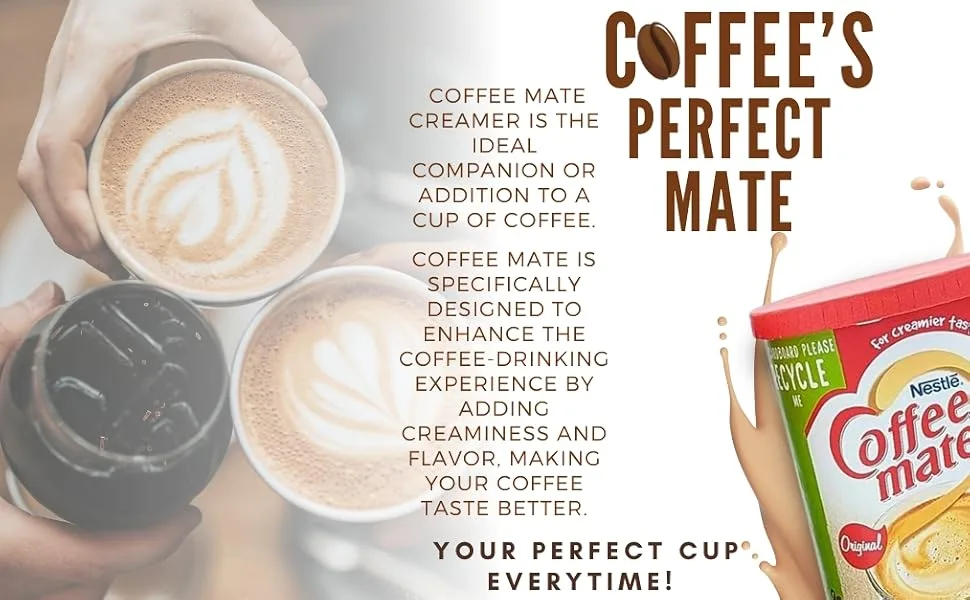 Coffee Mate Bundle With 2x Nestle Coffee Mate Coffee Whitener 800g - coffee mate; coffee; lactose free milk; coffee sachets; coffee creamer; coffee mate 2.5kg
