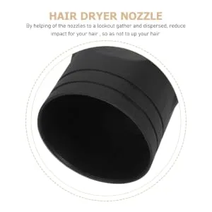 Zerodeko 3pcs Plastic Hair Dryer Diffuser Nozzle Replacement Blow Dryer Attachment Concentrator for Blow Flat Hairdressing Salon Styling Tool Accessories - product information 1