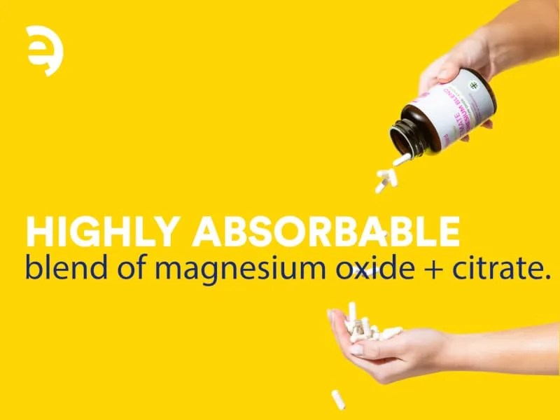 Wellgard Vegan Magnesium Supplements Optimal Strength Magnesium Supplement Made in UK Blend - magnesium capsules supplements citrate oxide chelated