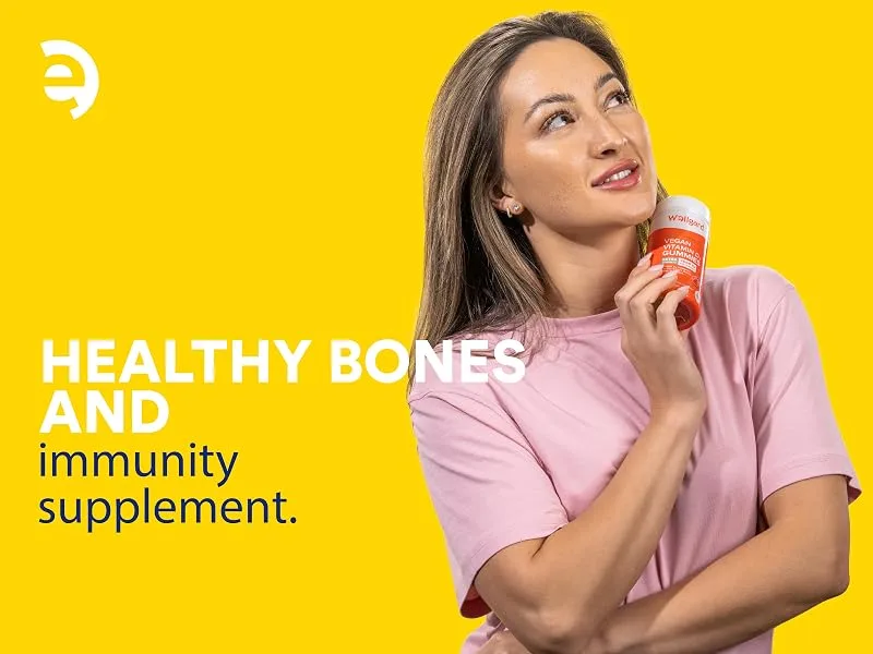 Wellgard High Strength Vitamin D3 Gummies 3000 IU - 60 Vegan Vitamin D Gummies Adults Chewable Vitamin D Mixed Berry Flavour - vitamin d