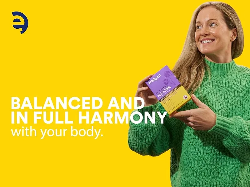 Wellgard Menosil Perimenopause Support for Women - Scientifically Proven Perimenopause Support for Women Made in UK - menopause supplements perimenopause health and her menopace
