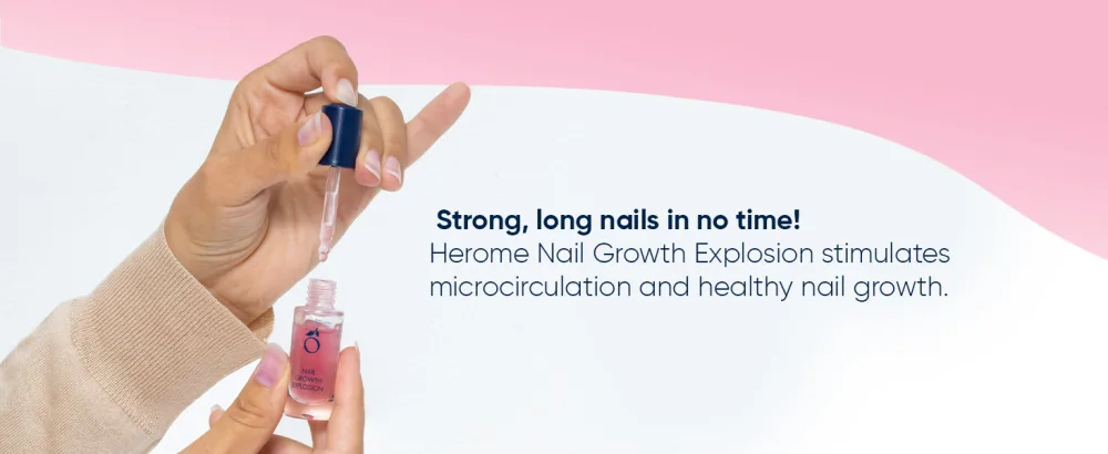 Herome Nail Growth Explosion - Silicon rich formula hydrating for rapid nail growth resulting in strong smooth and healthy nails in no-time - 7ml. Single - NAIL GROWTH EXPLOSION