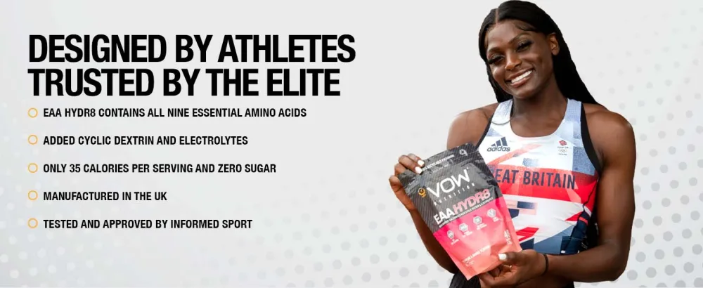 Vow EAA Hydr8 - Essential Amino Acids Electrolytes BCAAs Cyclic Dextrin Intra Workout Drink Informed Sports (Watermelon and Mango) - Intra Workout Amino Acids EAAs