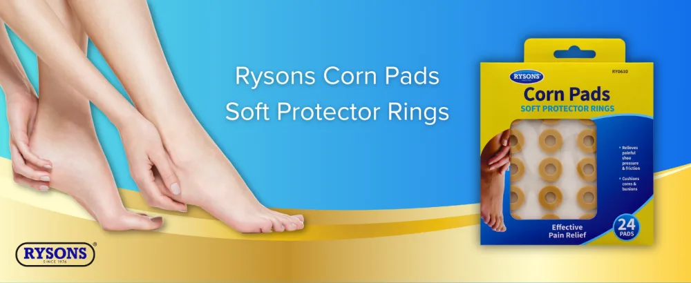 Rysons Corn Pads Soft Protector Rings 24 Pads - Rysons Corn Pads Soft Protector Rings banner