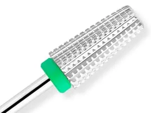 BNG 5 in 1 Carbide Nail Drill Bit Fast Remove Acrylic & Hard Gel Professional 3/32" Electric Nail Drill Tungsten Steel Bits Manicure Pedicure Professional Salon Tool(Medium Silver) DSA5-Medium&Silver - Nail Drill Bits Sets