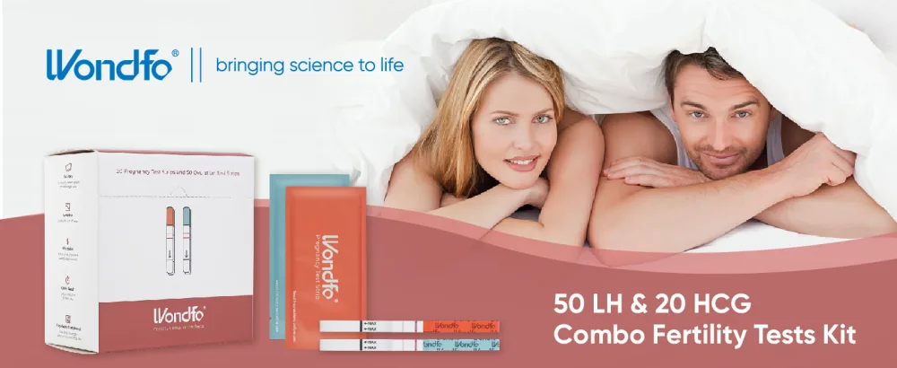 Wondfo 50 Ovulation Test Strips and 20 Pregnancy Test Strips Combo Fertility Test Kit 5MM Wide Width - product information 1