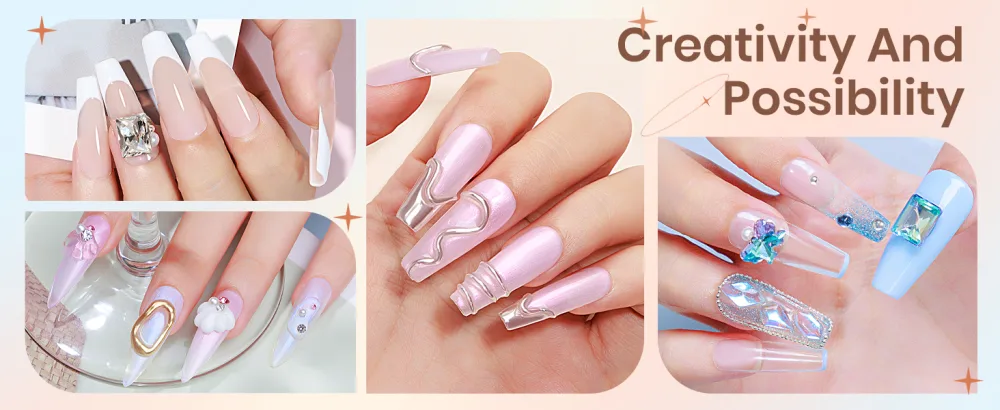 SUPWEE Solid Builder Gel for Nails 60g Large Capacity Clear Solid Sculpture Gel Non-Sticky Hand Poly Extension Gel Nail Art Hard Nails Manicure DIY at Home SW60 Clear - supwee